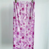 Folds 2025 Spring And Summer New High-End Slimy Skirt Design Dopamine Broken Flower Wrinkles Half