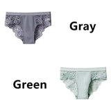 Women's Invisible Underwear Panties Intimate Briefs For Women Sexy Transparent Floral Lace Panties Seamless Panty