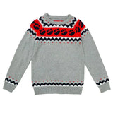 Round Neck Multicolor Loose Pullover