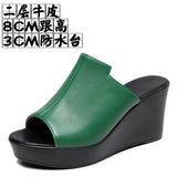 Waterproof Table Thick Bottom Slippers High Slope And Fitting Room Slippers Ultra-High Heel Night Shop Show Loose Girl Cold