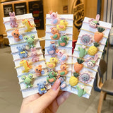 Children Cute Cartoon Fruit Elastic Hair Bands Girls Baby Lovely Rubber Bands Ponytail Holder Kids Hair