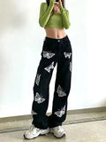 Women Loose Vintage Pants Girl Fashion Harajuku Baggy Jeans Casual Funny Clothing Ins Gothic Trousers Summer Straight