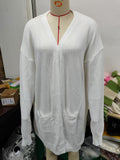 Zingj 2024 Women's Knitting Pocket Cardigan Long Sleeve Casual Knit Loose Sweater Sweater Coat Women-Outfit