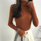 Sweater Womens 2021 Autumn Winter Tops Korean Slim Women Pullover Jumper Knitted Sweater Pull Femme Hiver