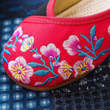 Zingj Summer National Wind Contrast Color Hot Diamond Embroidered Bag Toe Round Head Outside Wear Cool Slippers Women's