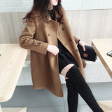 Hepburn Hair Coat Women Autumn And Winter 2025 Korean Version Of The New Thin Thick Black