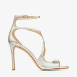 Burst Spring And Summer New Cross-Word Buckle Toe Fine Heel High Heels Jimmy Female