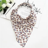 Hair Scarf Scrunchies Vintage Triangle Bandanas Hairband Headband Without Clips Elastic Hair Bands Headwrap