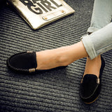 Zingj Version Of 2023 Autumn Shallow Mouth Beans Shoes Flat Heel Single Shoes Women A Foot Pedal Women's Shoes Lazy Shoes Large Size Shoes- Outfit