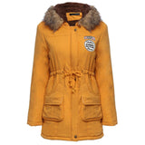 New Winter Padded Coats Women Cotton Wadded Jacket Medium Long Parkas Thick Warm Hooded Quilt Snow Outwear