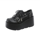 Rider Original Martin Boots Spice Girls Thick Bottom Round Head Cool Short Boots Buckle Buckle Tie Martin