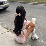 Women's Kawaii Y2K Summer Casual Shorts Ruffled Floral Lace Elastic Waist Short Pants for Beach Nightclub