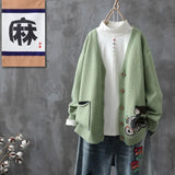 spring and autumn fashion new temperament casual knitted cardigan ladies Western style all-match coat sweater