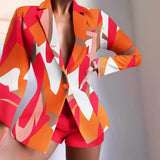 Independent Station New Fashion Fashion Suit Printed Shorts Set