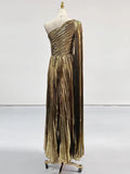 Lay-Back Dress 2025 Spring New Temperament Fashion High-Waist Zipper Big Dress Party Dress Dress