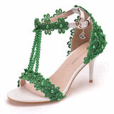 Cm Light Mouth With Sandals Fine Heel Sandals White Lace Wedding Shoes Famous Wind High Heel