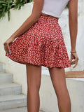 Floral High Waist Mini