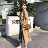 Windcoat Woman 2025 Spring And Autumn New Korean English Wind Long Short Jacket