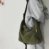Washed Large Canvas Crossbody BagOutfit
