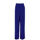 Zingj Spring 2023 New Commuter High Waist Loose Klein Blue Casual Pants And Women's Trousers-Outfit