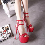 Dancing Shoes Heels Ladies Large Heels Women 41-45 Sexy Waterproof Platform Stilettos