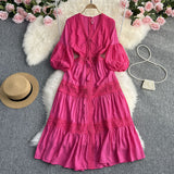 Zingj Dress Autumn 2023 New Show Thin Sunscreen Beach Holiday Dress Desert Dress Super Fairy White
