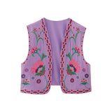 New Embroidery Cardigan Fashion Vest