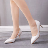 Cm Pointed Single Shoes Small Thin Heel Single Shoes Tip Shoes Large Size Women's Shoes Large Size Single Shoes Women