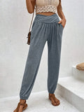 Trousers Temperament Leisure Loose Pocket High