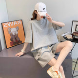 Casual Sportswear Suit Women's Summer Dress Small Size Loose Student Gas Shorts