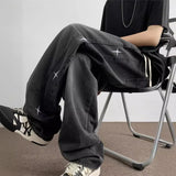 Niche Jeans Men 2025 New Spring And Autumn High Street Retro Old High Street Wide Legs Long