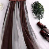 2021 New Summer Vintage Skirt Womens Elastic High Waist Tulle Skirts Long Beach Mesh Skirt Female Spring Women