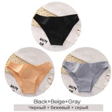 Cotton Underwear Women M-2XL Comfortable Panties Ladies Plus Size Underpants Solid Color Briefs Female