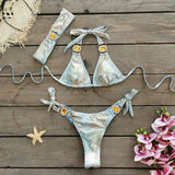 Three-Point Strap Bikini Split Swimsuit Woman 2025 New Multi-Color Bikini