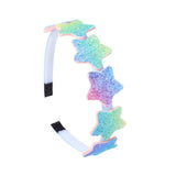 Fashion Girls Glitter Hair Bands Cute Colors Hair Hoop Hairbands Lovely Bow Stars Headbands For Kids Gifts Hair