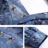 Shirts Women Puff Sleeve Autumn All-match Square Collar Floral French Retro Elegant BF Style Casual Female Blouses