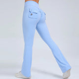 Zingj Peach Lift Hip Yoga Bell Pants Fitness Exercise Wide Leg Micro Pants High Waist Quick Dry-Outfit