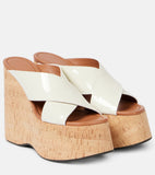 Slope And Cool Slippers Women Fashion In The Summer Of 2025 New Dew Grass Thick Bottom High Hefty Water Table Slippers