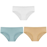 3PCS/Set Women's Panties Cotton Underwear Solid Color Briefs Girls Low-Rise Soft Panty Women Underpants Female