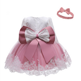 Winter Dress For Girl Long Sleeve White Baptism Dresses 1 Year Girl baby Birthday Dress Toddler Girl Lace Christening
