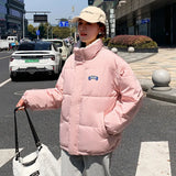 2024 Winter New Down Cotton-Padded Jacket Korean Version Loose And Thick Short Students Wear Cotton-Padded Jacket Jacket-Outfit