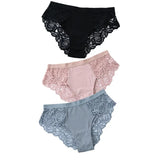 Pcs Cotton Panties Sexy Panty Briefs Lace Panties Women Underwear Lingerie Panties for Female Ladies Floral Pantys
