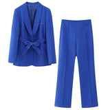 Women's Dress French Belt Dress Small Suit Jacket + Casual