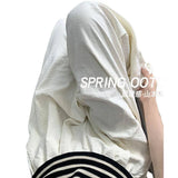 Milkfy Broad Leg Trousers Women's Summer Thin 2025 New High-Waisted Vinegar Ice Straight