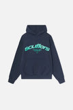 Letter Printed Hobbed Sweatshirt-Outfit