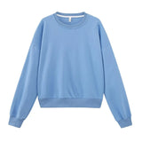 2021 Green Sweatshirts sudaderas Pull femme Harajuku Candy Color Terry Hoodies Female
