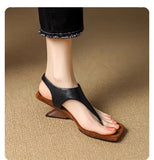 Zingj Toe Sandals Women 2024 New Summer Wear High Heel In Roman Shoes Niche Personality Casual Sandals Women-Outfit