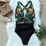 New Sexy One Piece Swimsuit Women Swimwear Push Up Monokini Bodysuit Bandage Swimsuit Female Bathing Suit Print Beach