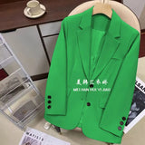 Zingj Small Suit Jacket Female Small 2024 Spring And Autumn New Korean Version Of Loose Suit Design Sense
