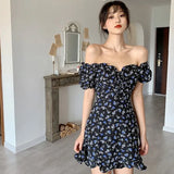 Women Backless Puff Sleeve Sexy Print Elegant All-match Fashion Popular Holiday Simple Harajuku Vintage Casual Cozy